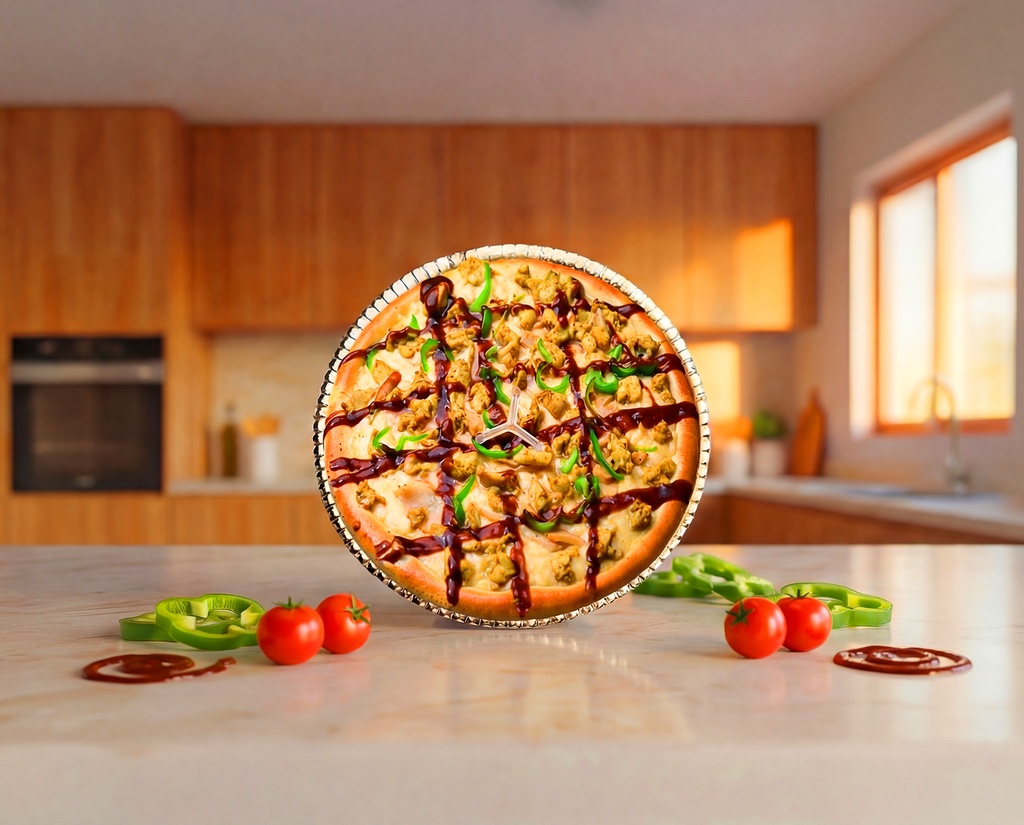 [F0070] Chicken Barbecue Pizza L