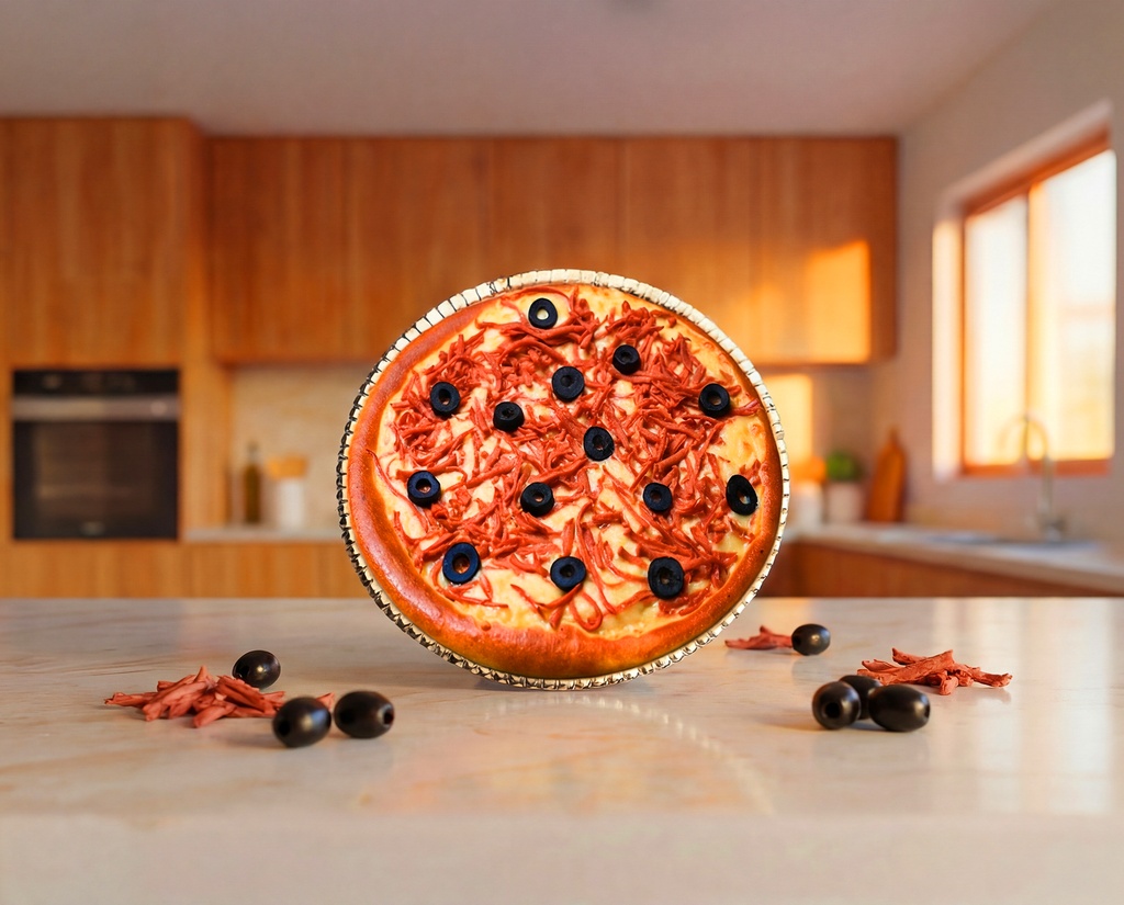 [F0096] Luncheon meat Pizza S