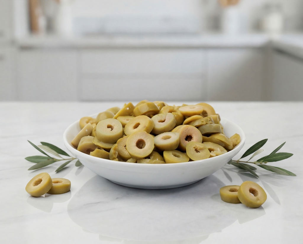 [M0188] Sliced green Olive