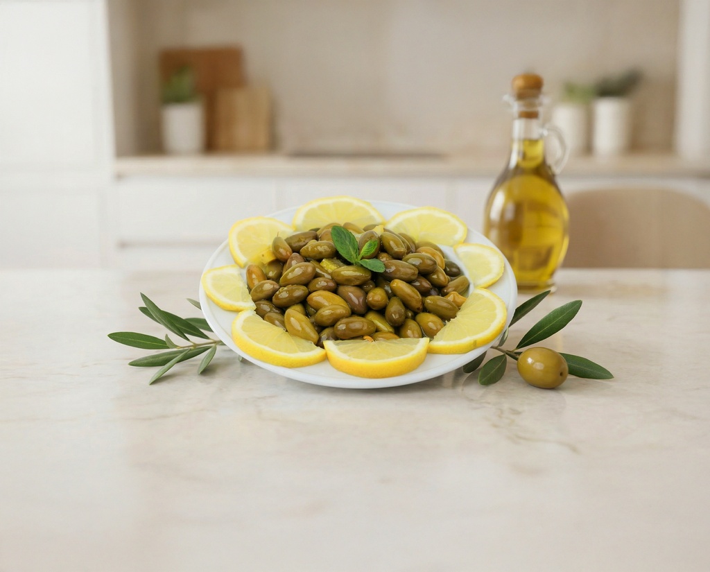 [M0190] Green Dulce Olives