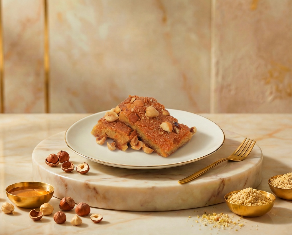 [S0011] Hazelnut Basbousa