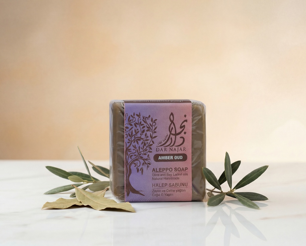 [V0331] Dar Najjar Scented Laurel Soap with Amber & Oud