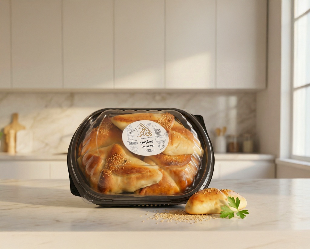 [V0349] Plate of Rumi Cheese Manakish