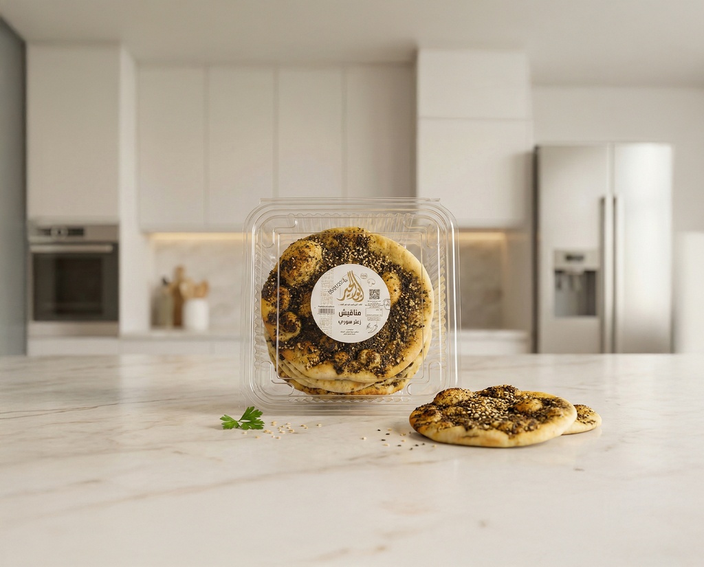 [V0350] طبق مناقيش جبنة شامية