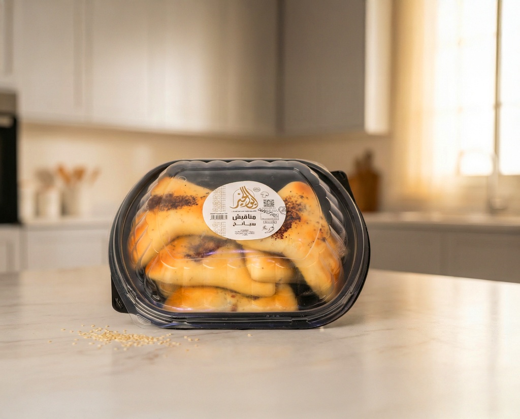 [V0353] Plate of Spinach Manakish