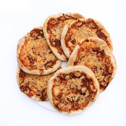 [829] Plate of Toasted Manakish with Mozzarella